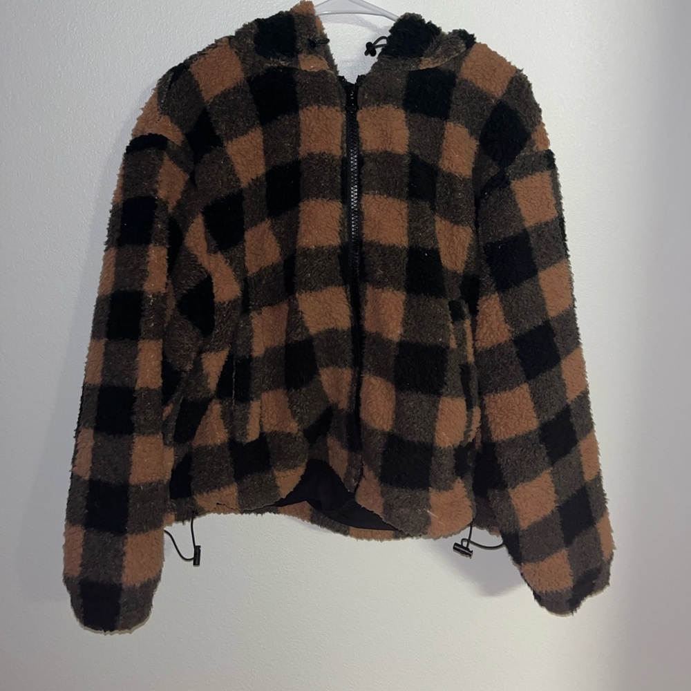 H&M Plaid Sherpa Jacket - XL